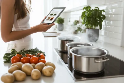 Woman Preparing a Healthy Meal