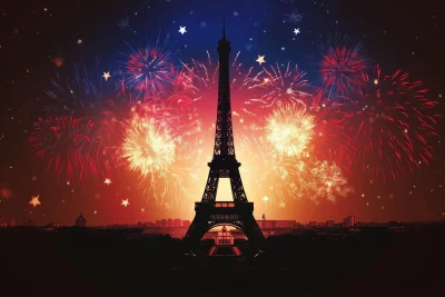 Bastille Day Celebration Background