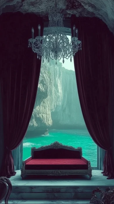 Moody Bedroom Overlooking the Sea