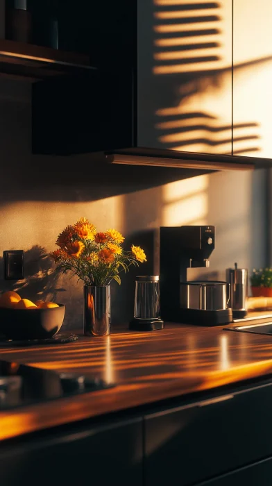 Morning Kitchen Counter