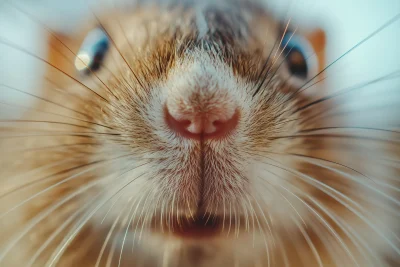 Cute Brown Rat Close-up