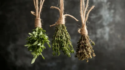 Dried Herbs Display