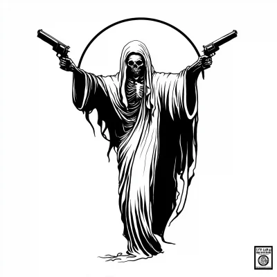 Grim Reaper Tattoo Design