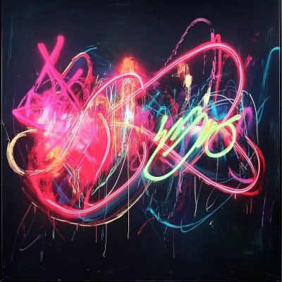 Neon Graffiti Art