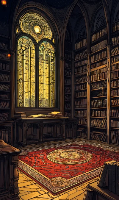 Ancient Library Ambiance