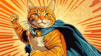 Superhero Cat