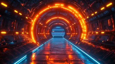 Futuristic Cyberpunk Tunnel