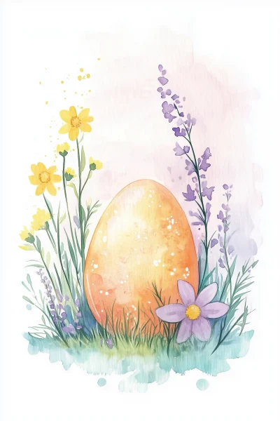 Watercolor Easter Print