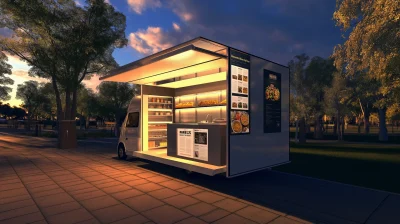 Modern Food Truck Office Concept