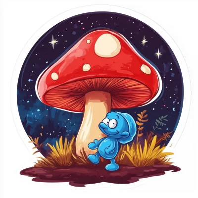 Magical Mushroom and Smurf