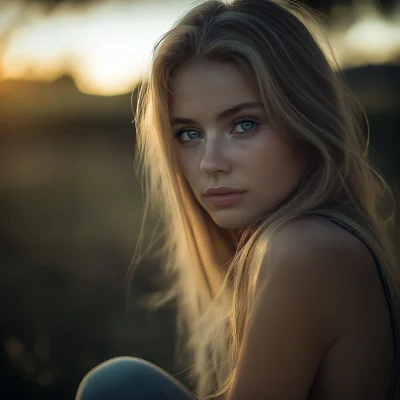 Urban Sunset Portrait