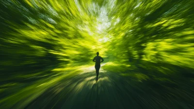 Jogging in the Forest