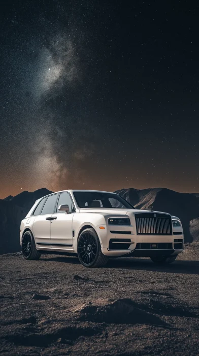 Luxury SUV Under Stars