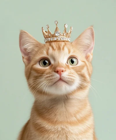 Cat with Crown