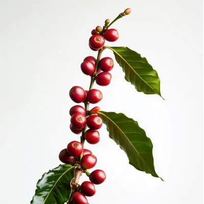 Coffee Tree with Cherries