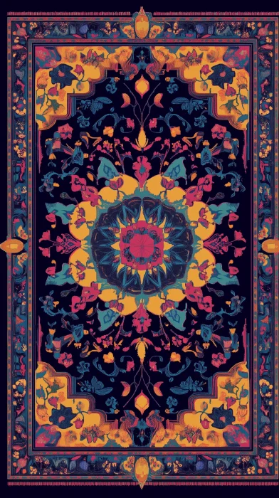 Vibrant Islamic Rug