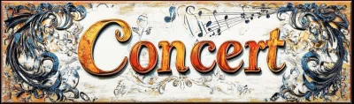 Elegant Concert Sign