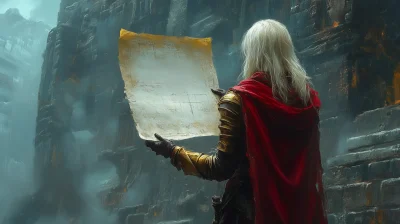 Wizard Holding Parchment