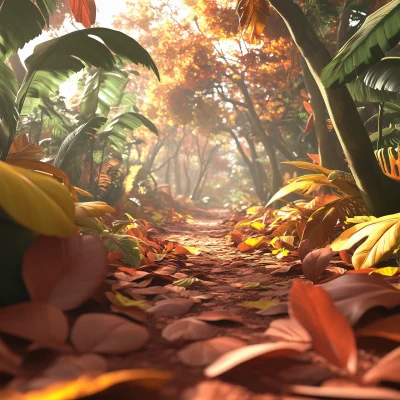 Colorful Forest Game Scene