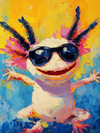 Axolotl in Sunglasses