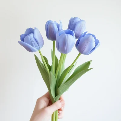 Blue Tulip Bouquet