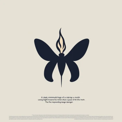 Minimalist Moth Logo