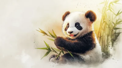 Fluffy Baby Panda