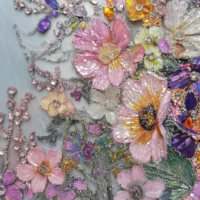 Floral Embroidery Artwork