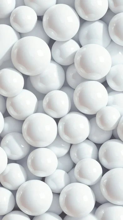 Background of White Balls