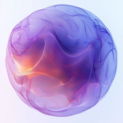 Purple Wispy Sphere