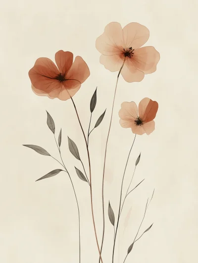 Minimalist Botanical Illustration