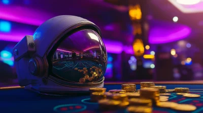 Astronaut Helmet in a Casino