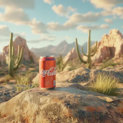 Soda Can in the Desert