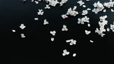 Floating Blossom Petals