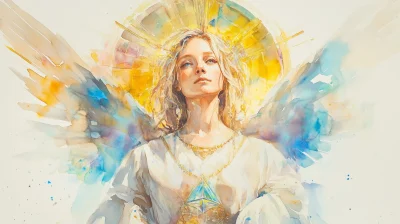 Golden Angel Portrait