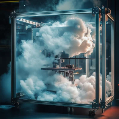 3D Printer in a Dreamy Landscape