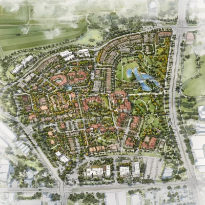 Aerial View of a Master Planned Community