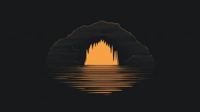 Minimal Cave Entrance Icon