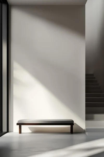 Minimal Interior Bench