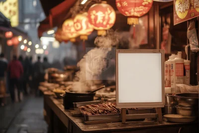 Vibrant Night Market Scene