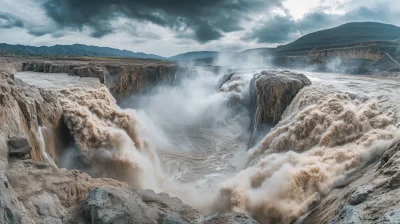 Hukou Waterfall Panorama