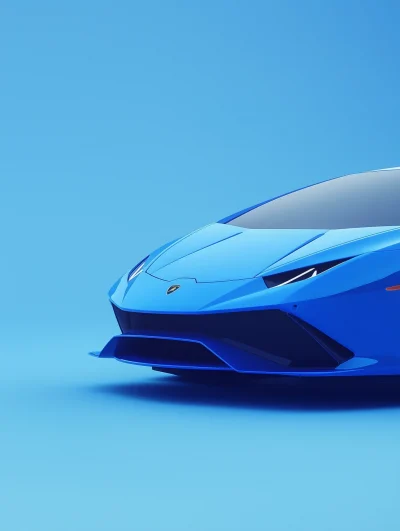 Blue Lamborghini Hurracan STO