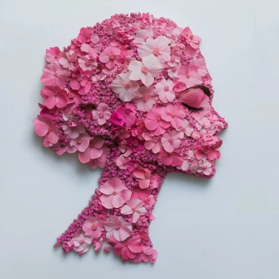 Floral Woman Profile