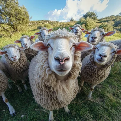 Sheep Selfie in Sardinia