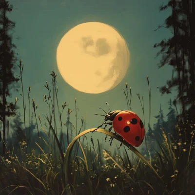 Ladybug’s Moonlit View