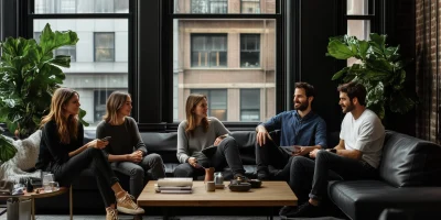 Consultants in Relaxed Office Setting