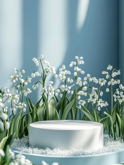 Snowdrops on Podium