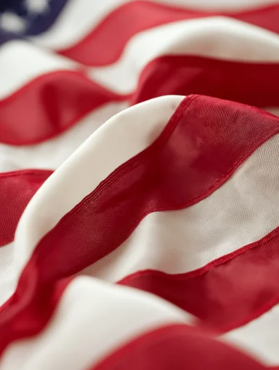 American Flag Close-Up