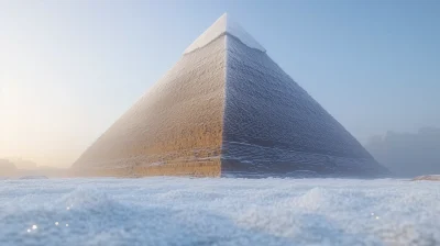 Frozen Ice from Low Angle