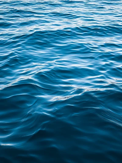 Calm Blue Sea Surface